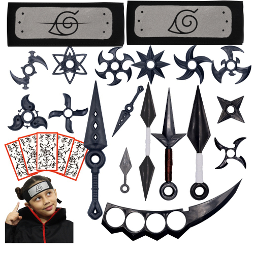 Kunai Naruto Completo Fantasia Naruto + Kit Ninja + Premium