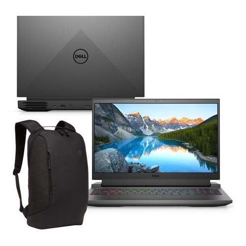 Notebook Gamer Dell Ryzen 5-5600H 8GB SSD 512GB Geforce RTX 3050 - G15-A0500-AM10PBP + Mochila Dell Alienware Horizon Slim