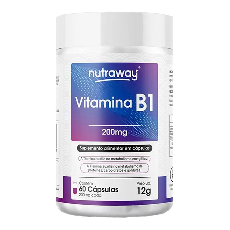 Vitamina B1 Nutraway 60 Cápsulas No Shoptime