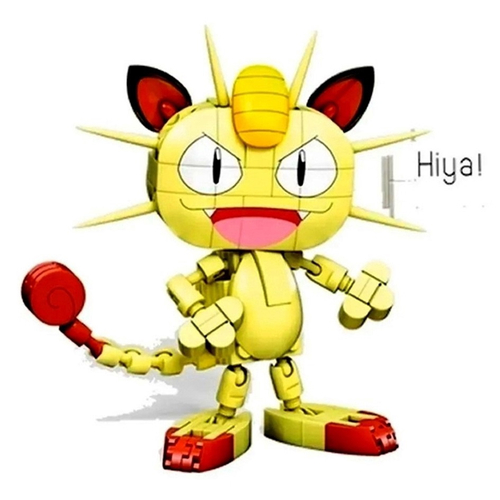 Blocos De Montar Mega Construx Boneco Meowth - Personagem Do