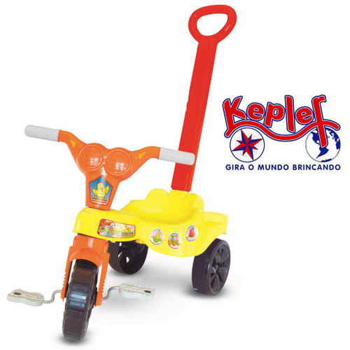 Triciclo Infantil com Haste Empurrador Pedal Motoca Velotrol 2 em 1  Reforçado Brinqway BW-082 no Shoptime