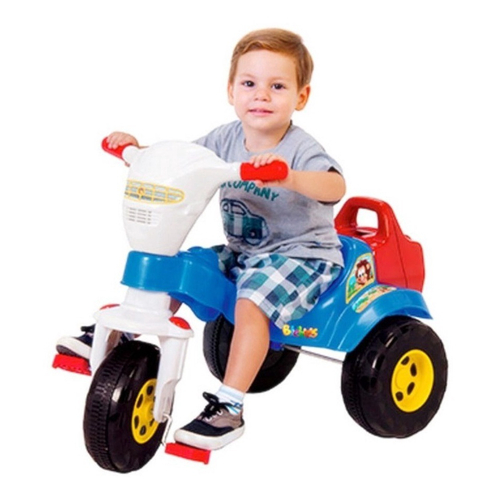 Triciclo Motoca Infantil Tico Tico Menino Azul - Magic Toys na