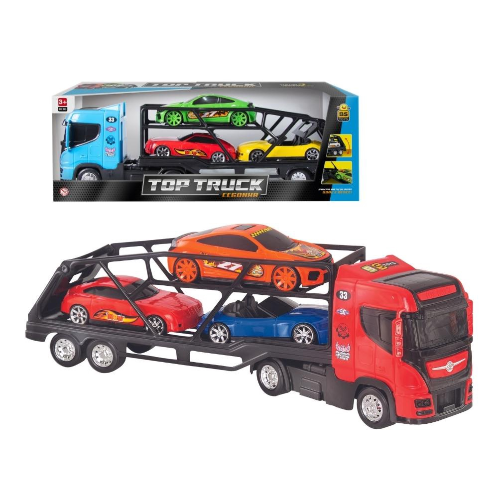 Brinquedo Caminhão Cegonheira Carreta Com 4 Carrinhos - Bs Toys em Promoção  na Americanas