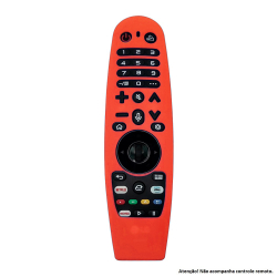 Capa Controle Remoto LG Magic, Mr600/650/18/19/20 - Vermelha Menor preço em Capa Controle Remoto LG Magic, Mr600/650/18/19/20 - Vermelha