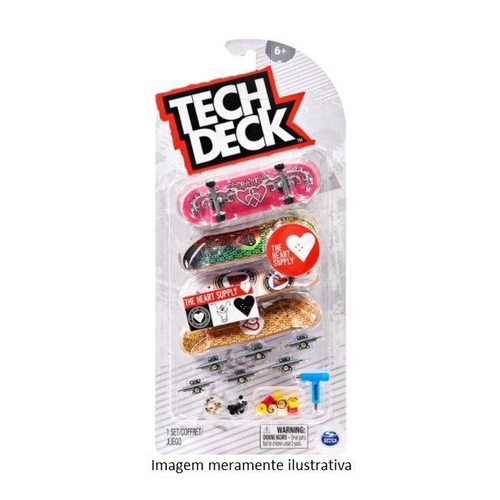 Tech Deck Skate De Dedo Coleção dgk kit 4 Skate 2891 - Sunny no