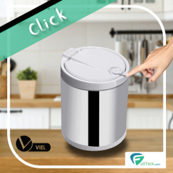 Lixeira De Pia Inox Click 2,5 L Recipiente Branco c/ Tampa é boa?