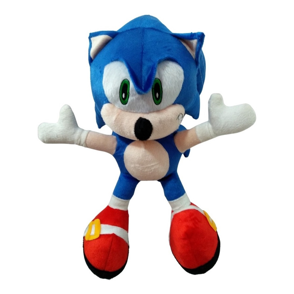 Boneco Pelúcia Sonic Cinza grande 50 cm no Shoptime