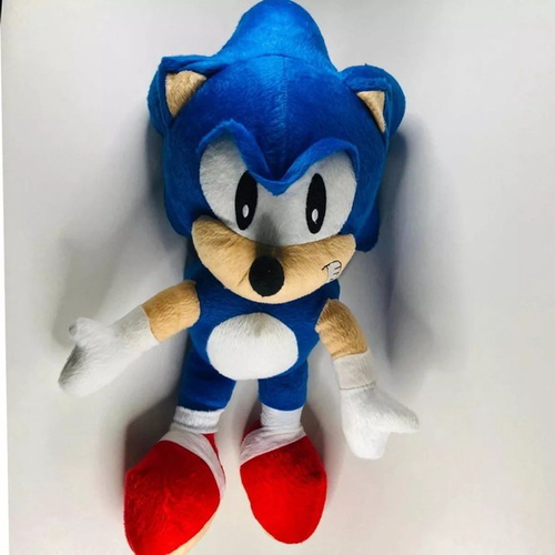 Boneco Pelúcia Sonic Cinza grande 50 cm no Shoptime