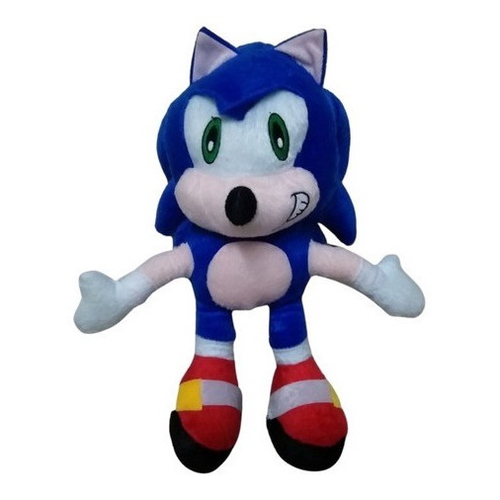 Boneco Sonic Ouriço de pelúcia 50cm (Azul)