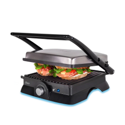 Grill Elétrico Oster Multiuso Inox OGRL210 Menor preço em Grill Elétrico Oster Multiuso Inox OGRL210