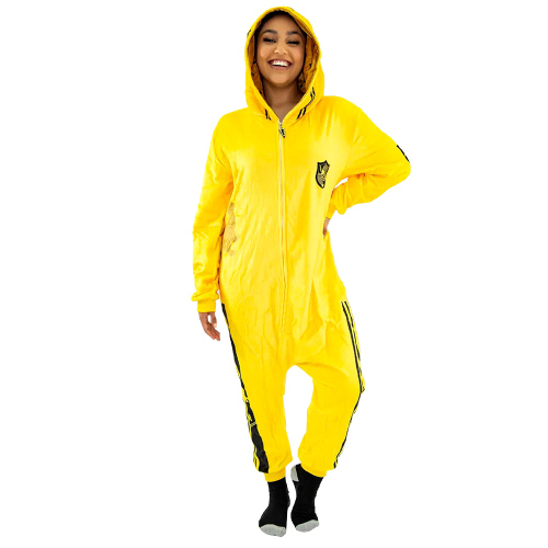 Pijama Kigurumi Adulto Animal Amarelo Fantasia Cosplay Pelúcia Macacão com  Capuz Confortável Tamanho: P