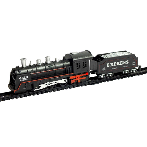 Trem Grande Locomotiva Luz E Som - DM TOYS DMT5374 - Noy Brinquedos