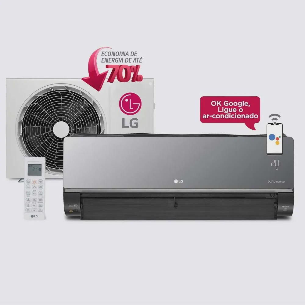 Ar Condicionado Split Lg Dual Voice Artcool Uv Nano Inverter 12000 4505