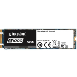 Ssd Kingston A1000, 240GB, M.2 NVMe, Leitura 1500MB/s, Gravação 800MB/s - SA1000M8/240G (oem) Menor preço em Ssd Kingston A1000, 240GB, M.2 NVMe, Leitura 1500MB/s, Gravação 800MB/s - SA1000M8/240G (oem)