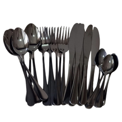 Faqueiro de Luxo Preto Talheres de aço Inoxidavel 24pç é boa?