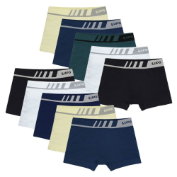 Menor preço em Kit C/10 Cuecas Lupo Boxer S Costura Microfibra Infantil 136