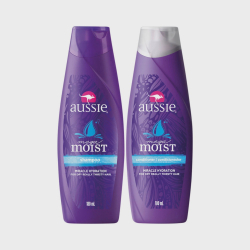 Kit Aussie Moist Shampoo 400 ml + Condicionador 400ml Menor preço em Kit Aussie Moist Shampoo 400 ml + Condicionador 400ml