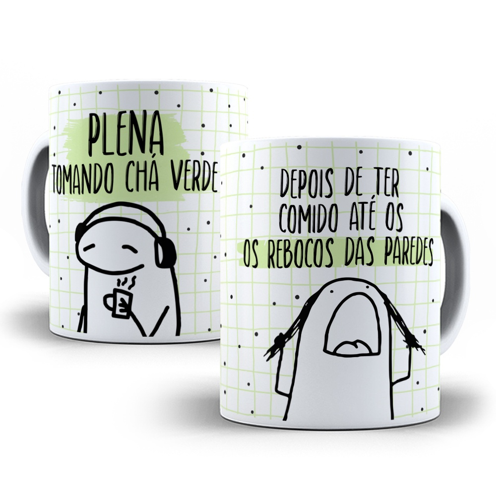 Caneca café florks meme engraçados