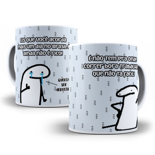 Caneca Frase Dieta Flork Meme Engraçado Divertida Humor Kkk