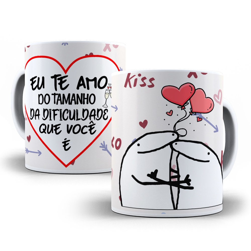 Caneca cerâmica personalizada presente flork frases engraçadas