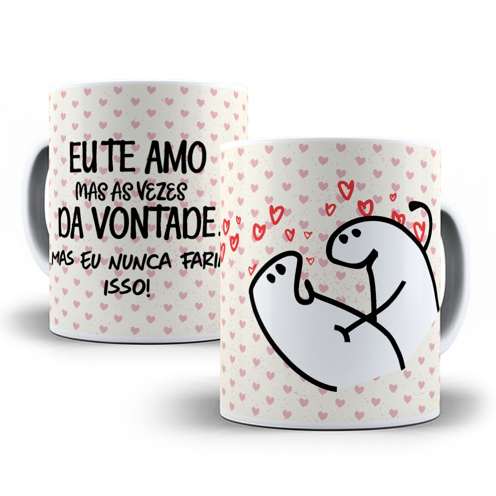 Caneca cerâmica personalizada presente flork frases engraçadas