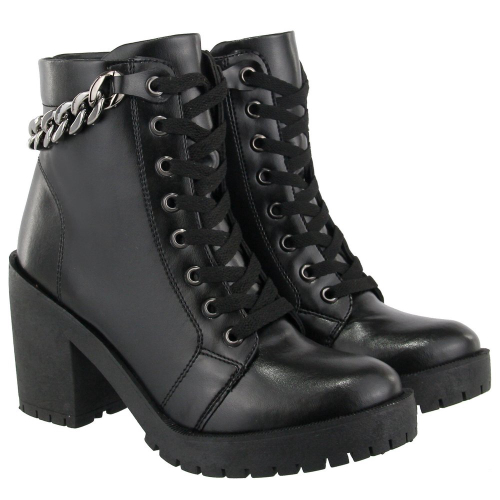 Bota Coturno Cano Curto Autem Originals Detalhe Corrente com Salto