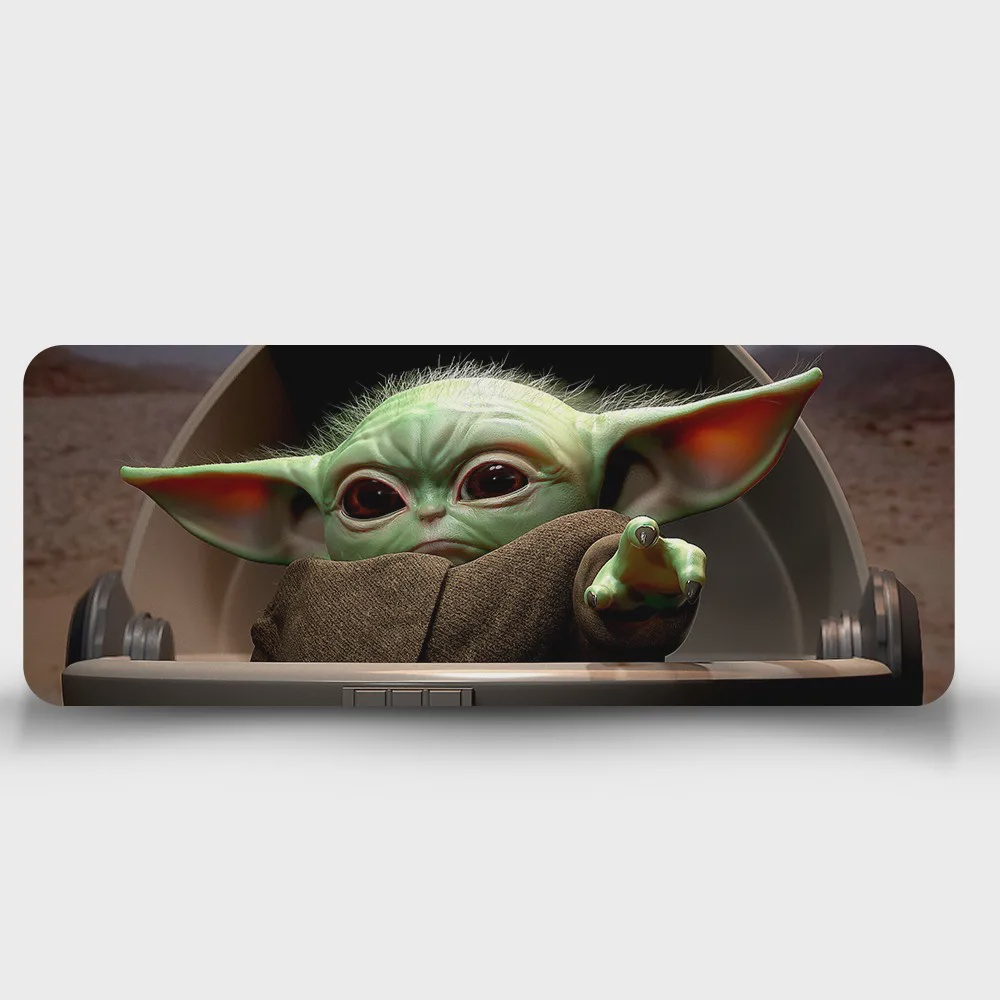 Disney star wars mestre bebê yoda pequeno jogo mouse pad gamer