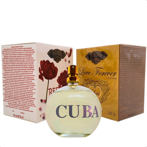 Perfume Feminino Cuba Lovely + Love Forever 100 ml no Shoptime