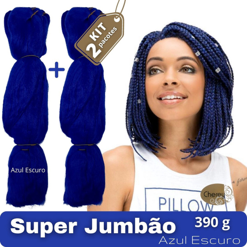 Jumbo Cabelo Para Tranças Box Braids Cherey 390 g Cores Ombrés 60