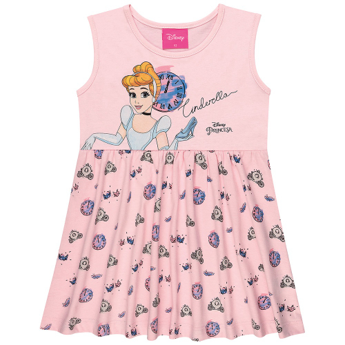 Vestido Infantil Cinderela Princesa Temático Festa Luxo - R$ 78,99