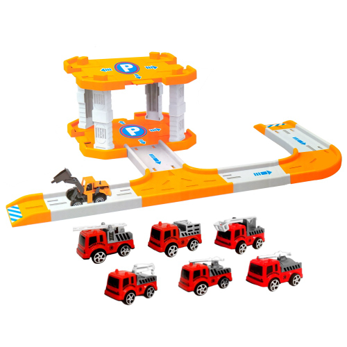 Pista de Carrinhos Helicóptero Double Park Speedster 77 Peças - Polibrinq,  PK002 - WT Promoções