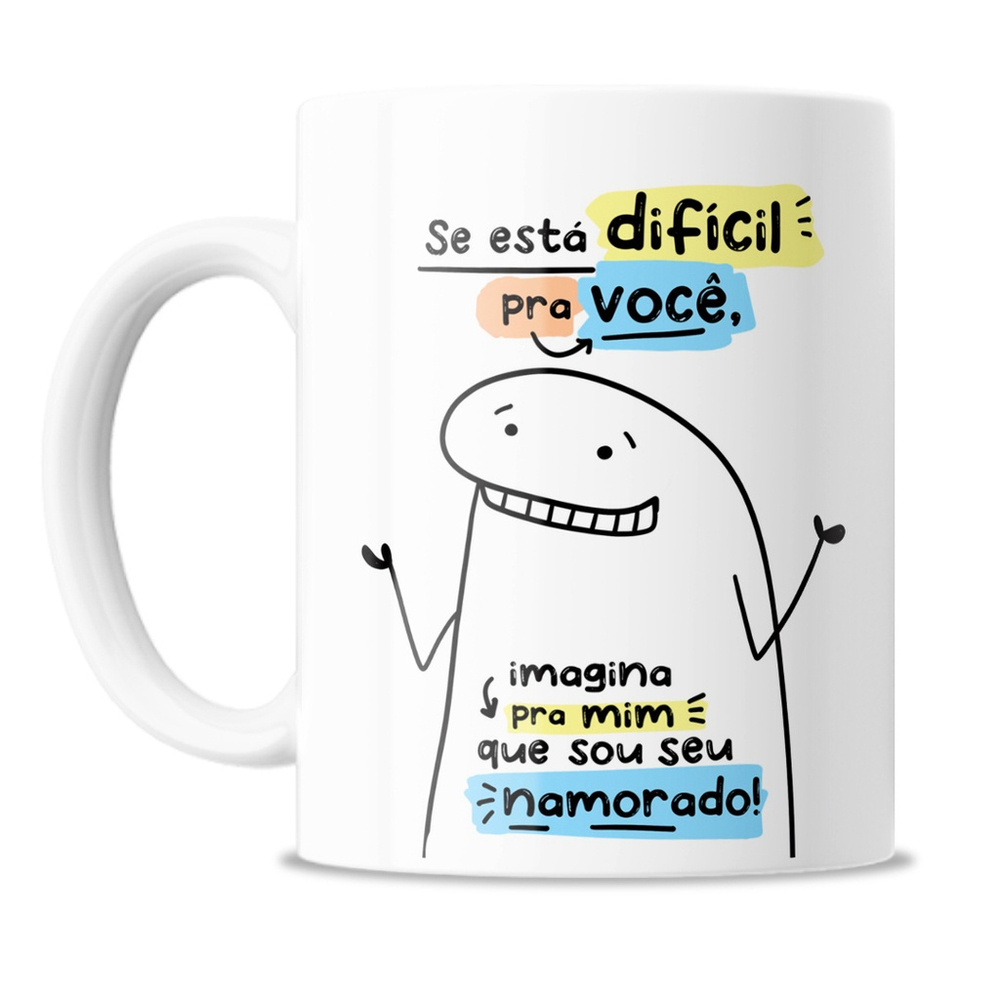 Caneca Flork Meme Divertida Pessoas Tristes