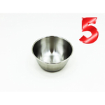 5 Cubas Inox Assepsia Curativo Clinica Médica Dentista 10cm