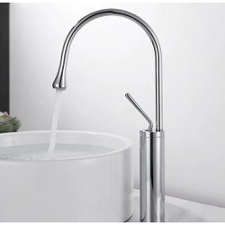 Torneira Pia Banheiro Misturador Manocomando Luxo Bica Alta Cromado Ca8208cl Luuk Young Menor preço em Torneira Pia Banheiro Misturador Manocomando Luxo Bica Alta Cromado Ca8208cl Luuk Young