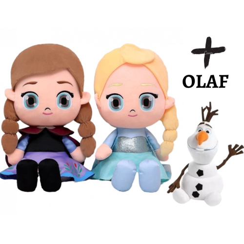 Boneca de pelucia frozen elsa 50cm long jump