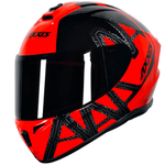 Capacete Axxis Para Motoqueiro Draken Dekers Vemelho Preto