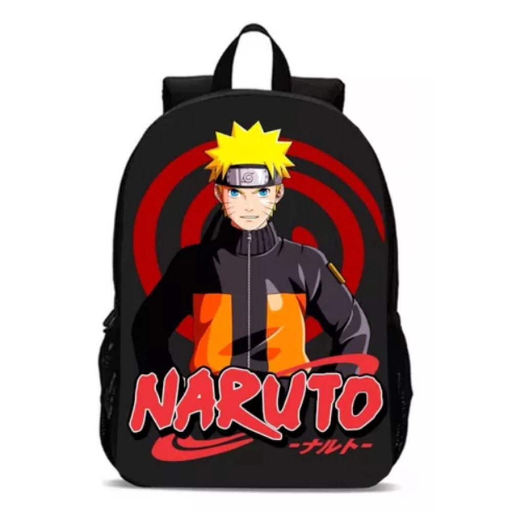 Mochila Escolar Infanto- Juvenil Naruto Uzumaki Anime Desenho em