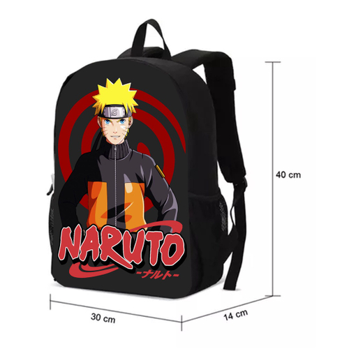 Mochila Escolar Infanto- Juvenil Naruto Uzumaki Anime Desenho em