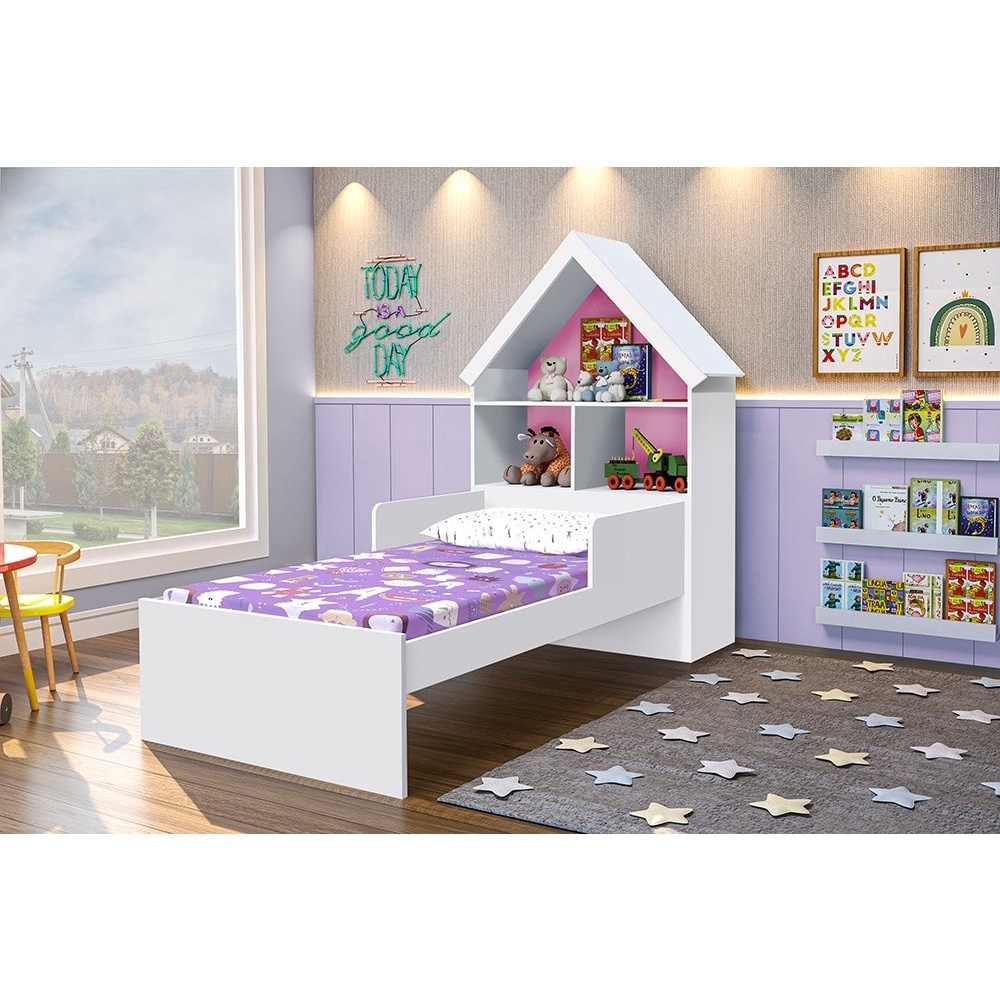 Cama Casa Infantil Magia Flex Color Gabrielli Móveis Submarino