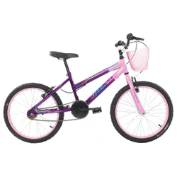 Bicicleta Feminina Infantil Passeio Aro 20 Wendy Com Cesta Menor preço em Bicicleta Feminina Infantil Passeio Aro 20 Wendy Com Cesta