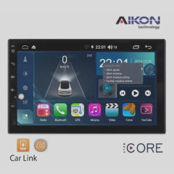 Central Multimídia Universal Aikon Tela 7'' Atom Core CarPlay Android Auto Gps TV Digital 2GB - Som Automotivo Menor preço em Central Multimídia Universal Aikon Tela 7'' Atom Core CarPlay Android Auto Gps TV Digital 2GB - Som Automotivo