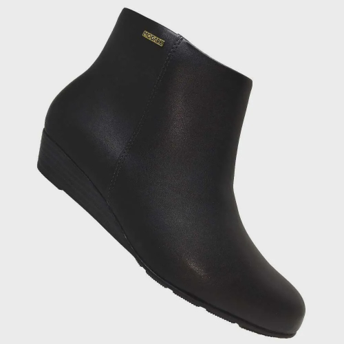 Bota feminina cano curto best sale anabela salto baixo modare