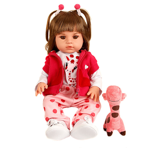 Bebe Reborn Boneca Real 100% Silicone Girafinha Pode Banho no Shoptime