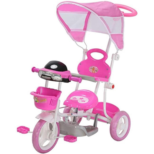 Triciclo Motoca Infantil Ultra Bikes Pro Tork Menina Rosa