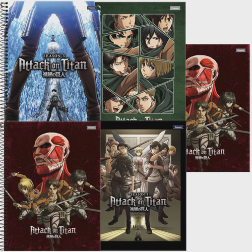 Caderno Attack On Titan Shingeki No Kyojin 1 Materia 96folha