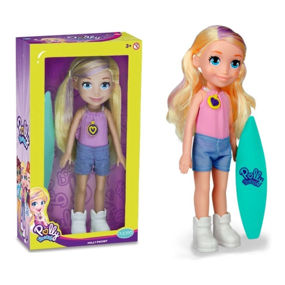 Boneca Mattel - Polly Pocket - Polly Na Van de Surf