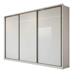 Guarda Roupa Roupeiro Casal 3 Portas 6 Gavetas Spazio Móveis Lopas Branco Menor preço em Guarda Roupa Roupeiro Casal 3 Portas 6 Gavetas Spazio Móveis Lopas Branco