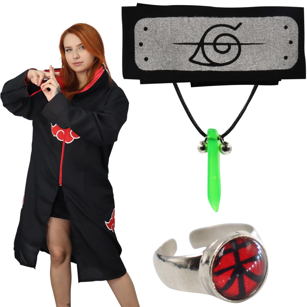 Anel Akatsuki Naruto Cosplay Anime