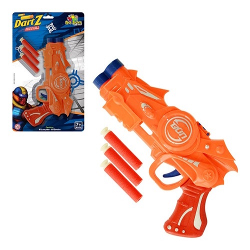 Arminha Brinquedo Lança Dardo Pistola Dino Tipo Nerf Promo