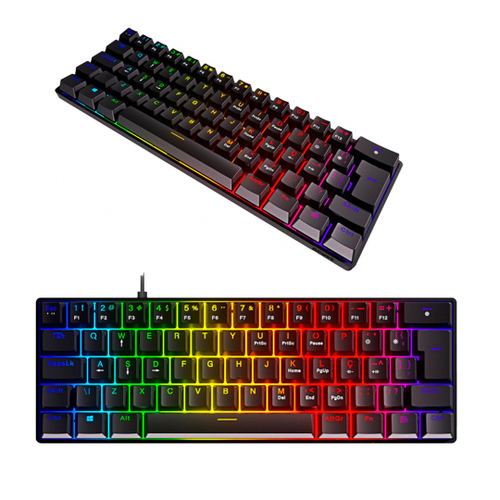 Teclado Zot Compacto Mecânico rgb Anti-Ghosting ABNT2 pcyes para